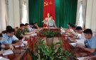UBND thị trấn Sơn Lư tổ chức hội nghị triển khai Kế hoạch lập lại trật tự đô thi