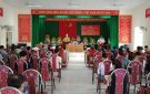 Các ứng cử viên đại biểu HĐND thị trấn Sơn Lư tiếp xúc cử tri thị trấn Sơn Lư