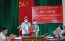 Hội nghị công bố Quyết định về công tác cán bộ ở thị trấn Sơn Lư